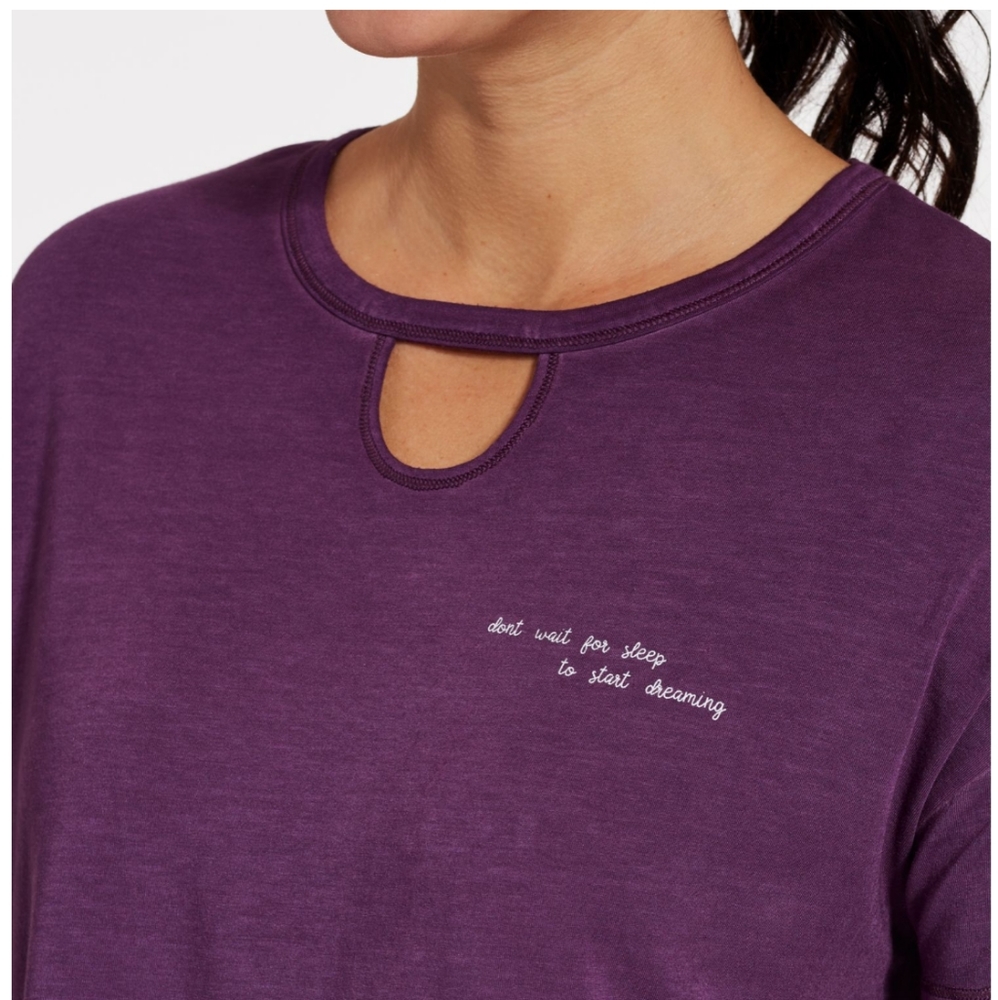 Calia Graphic Lounge Boxy Blackberry Cordial Tee